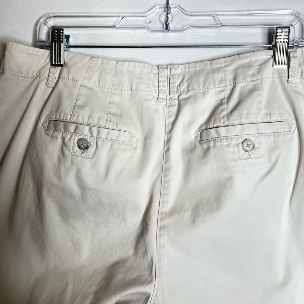J. Jill Live-In Chino Pants Sz 10 Beige Sea Salt Straight Leg Stretch Classic - Picture 4 of 10